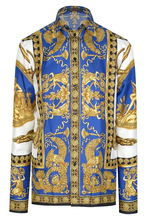 mens versace print shirt|versace type shirts.